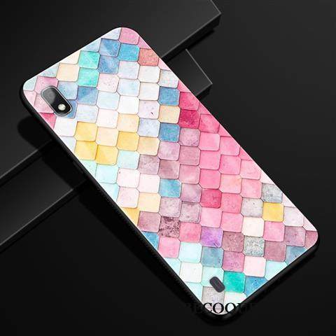 Kuori Samsung Galaxy A10 Ylellisyys Sideharso Lasi, Kotelo Samsung Galaxy A10 Suojaus Punainen Muokata