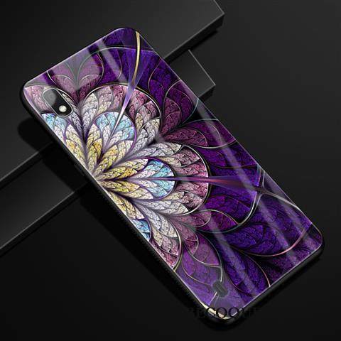 Kuori Samsung Galaxy A10 Ylellisyys Sideharso Lasi, Kotelo Samsung Galaxy A10 Suojaus Punainen Muokata