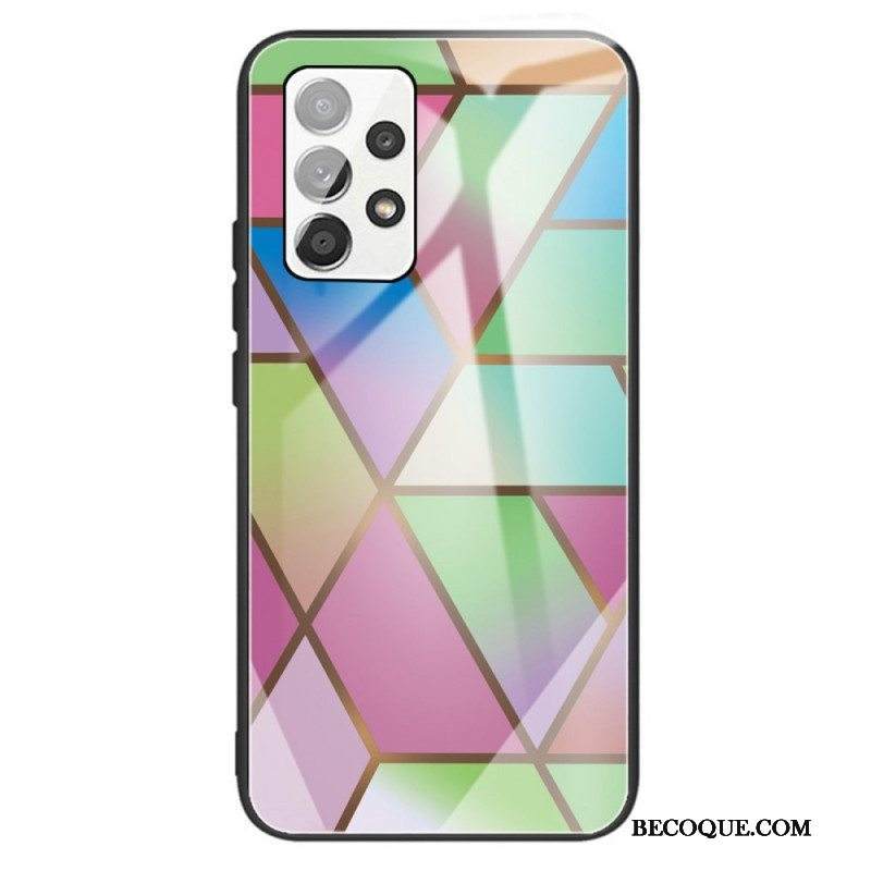 Kuori Samsung Galaxy A13 Geometria Marmori Karkaistu Lasi