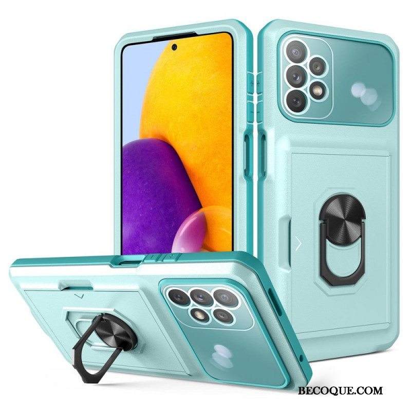 Kuori Samsung Galaxy A13 Korttipidike Ja Sormusteline