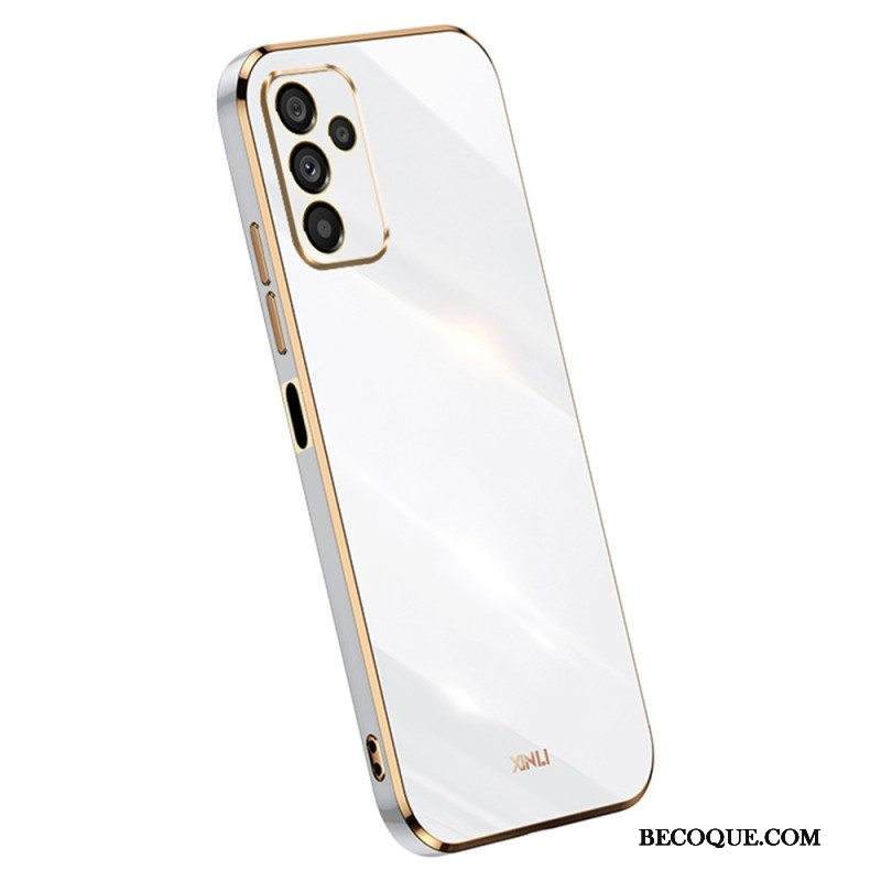 Kuori Samsung Galaxy A14 / A14 5G Silikoniset Kultaiset Reunat