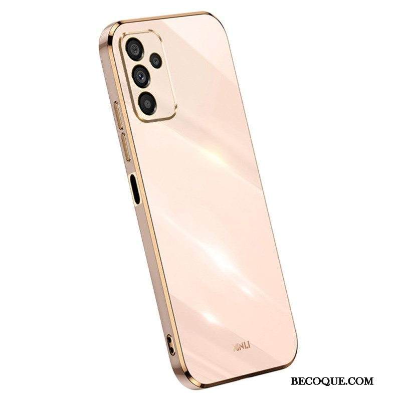 Kuori Samsung Galaxy A14 / A14 5G Silikoniset Kultaiset Reunat