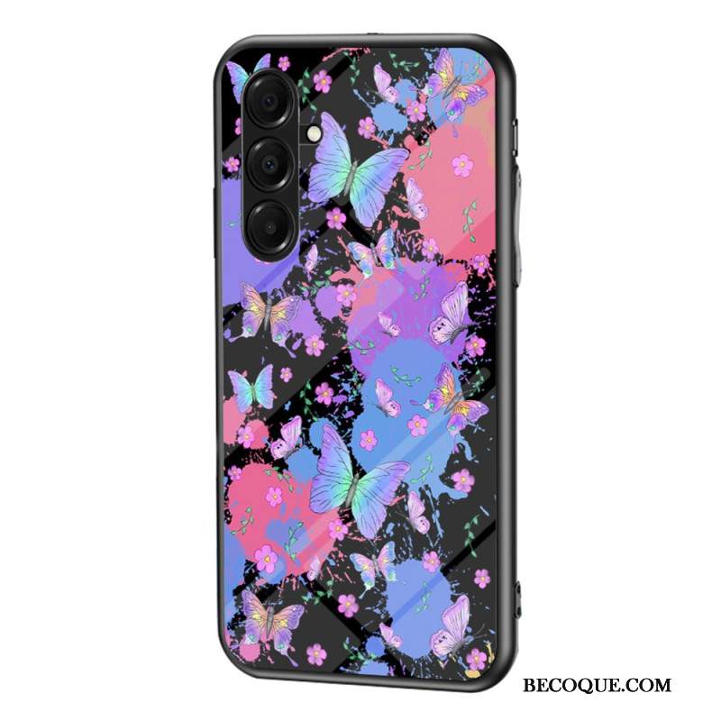 Kuori Samsung Galaxy A17 4g / 5g Karkaistusta Lasista Valmistetut Perhoset