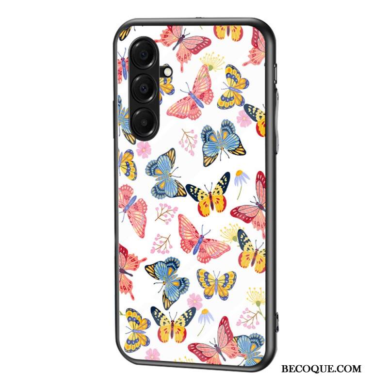 Kuori Samsung Galaxy A17 4g / 5g Karkaistusta Lasista Valmistetut Perhoset