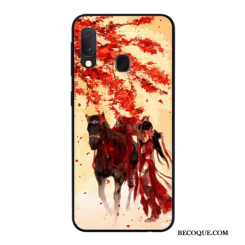 Kuori Samsung Galaxy A20e Luova Persoonallisuus Puhelimen Kuoret, Kotelo Samsung Galaxy A20e Suojaus Murtumaton Punainen