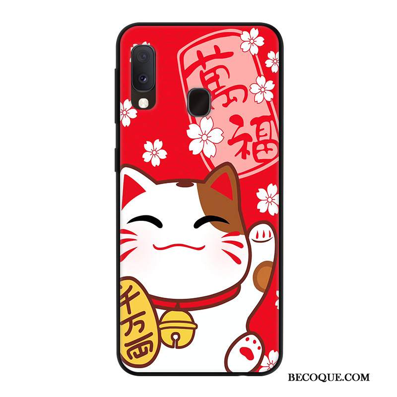 Kuori Samsung Galaxy A20e Luova Persoonallisuus Puhelimen Kuoret, Kotelo Samsung Galaxy A20e Suojaus Murtumaton Punainen