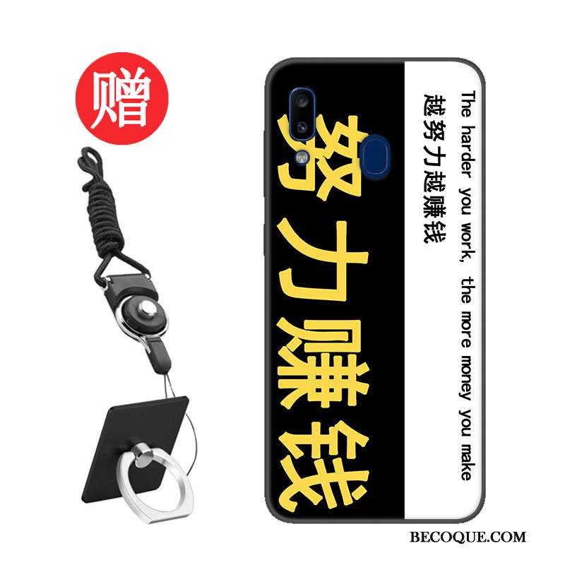 Kuori Samsung Galaxy A20e Pehmeä Neste Net Red Trendi, Kotelo Samsung Galaxy A20e Suojaus Karkaisu Musta