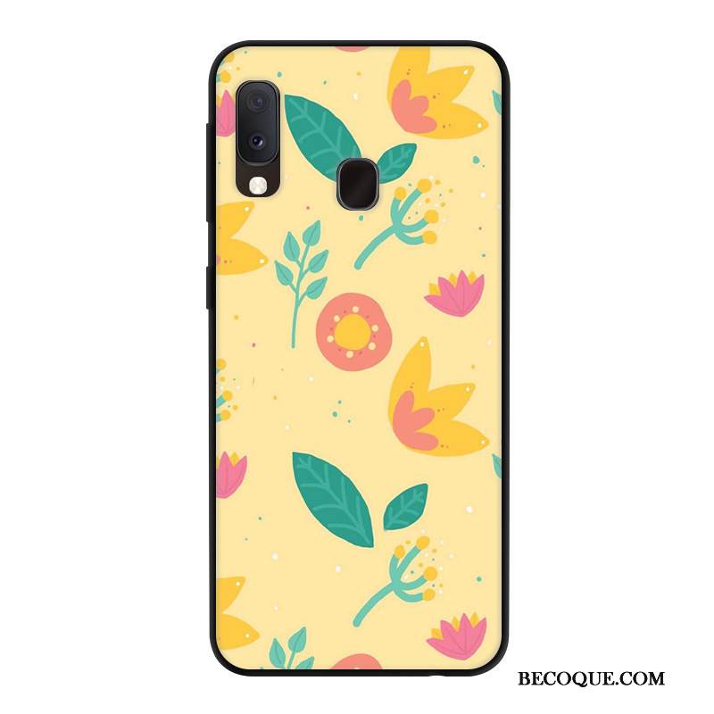 Kuori Samsung Galaxy A20e Pehmeä Neste Tuuli Murtumaton, Kotelo Samsung Galaxy A20e Suojaus Keltainen Puhelimen Kuoret