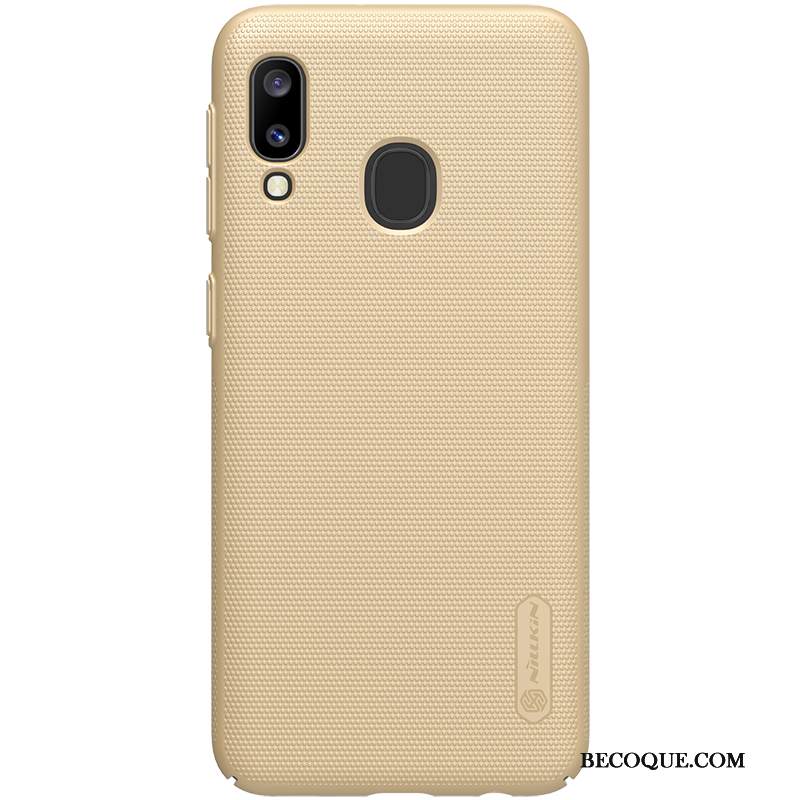 Kuori Samsung Galaxy A20e Suojaus Valkoinen Kova, Kotelo Samsung Galaxy A20e Kevyt Kulta