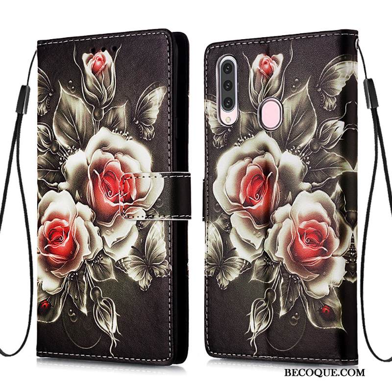 Kuori Samsung Galaxy A20s Kuoret Persoonallisuus Kortti, Kotelo Samsung Galaxy A20s Nahka Sininen