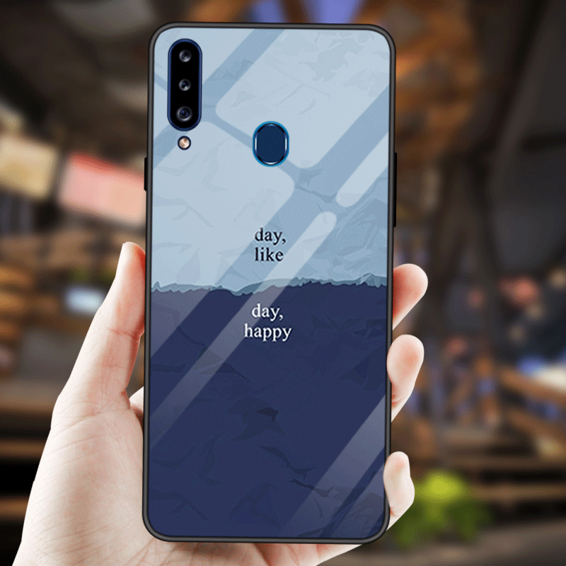 Kuori Samsung Galaxy A20s Laukut Murtumaton Musta, Kotelo Samsung Galaxy A20s Suojaus Peili Lasi