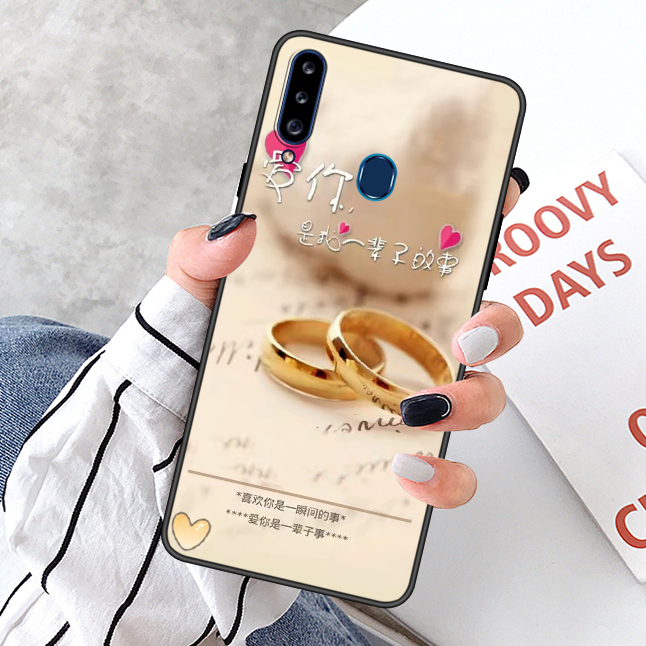 Kuori Samsung Galaxy A20s Laukut Punainen Puhelimen Kuoret, Kotelo Samsung Galaxy A20s Pehmeä Neste Muokata Pesty Suede