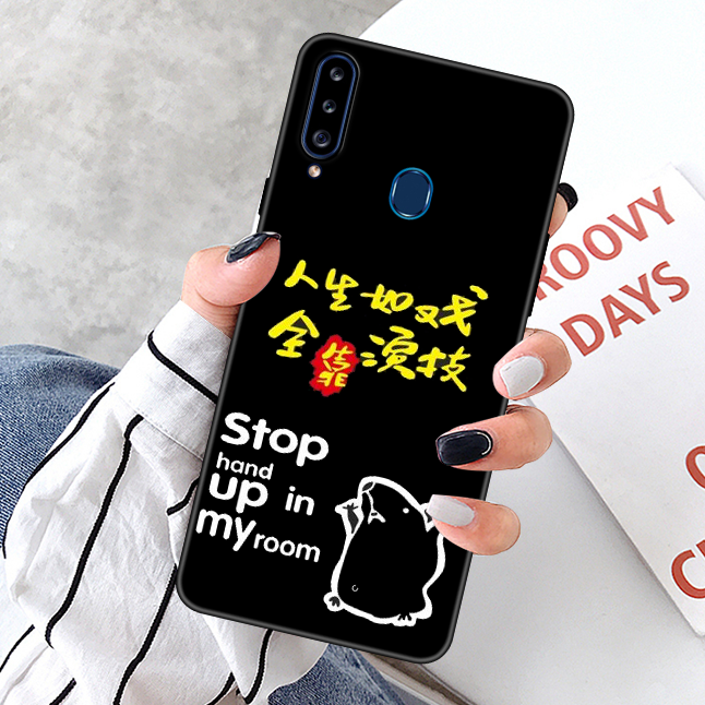 Kuori Samsung Galaxy A20s Laukut Punainen Puhelimen Kuoret, Kotelo Samsung Galaxy A20s Pehmeä Neste Muokata Pesty Suede