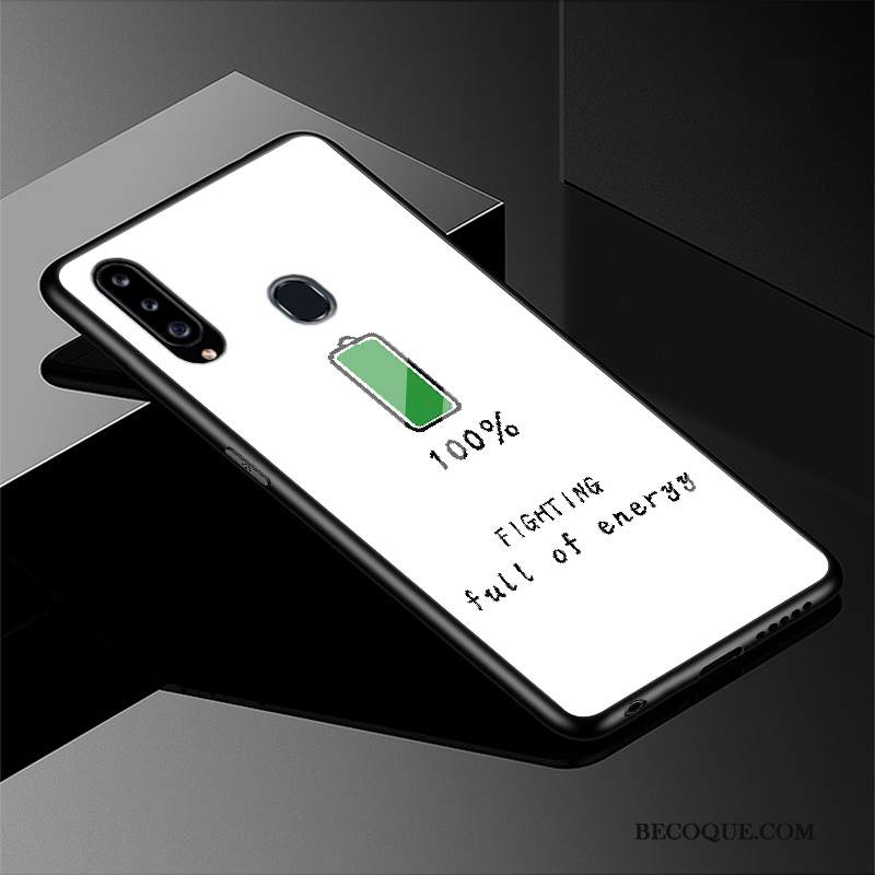 Kuori Samsung Galaxy A20s Laukut Yksinkertainen Ihana, Kotelo Samsung Galaxy A20s Silikoni Lasi Jauhe