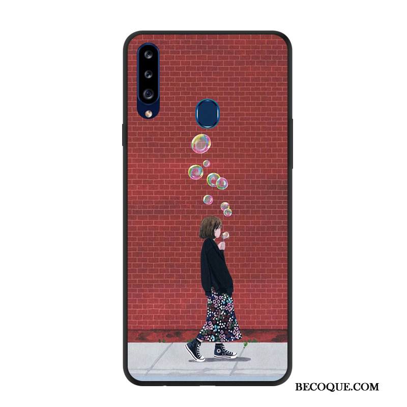 Kuori Samsung Galaxy A20s Pehmeä Neste Yksinkertainen Murtumaton, Kotelo Samsung Galaxy A20s Suojaus Muokata Vihreä