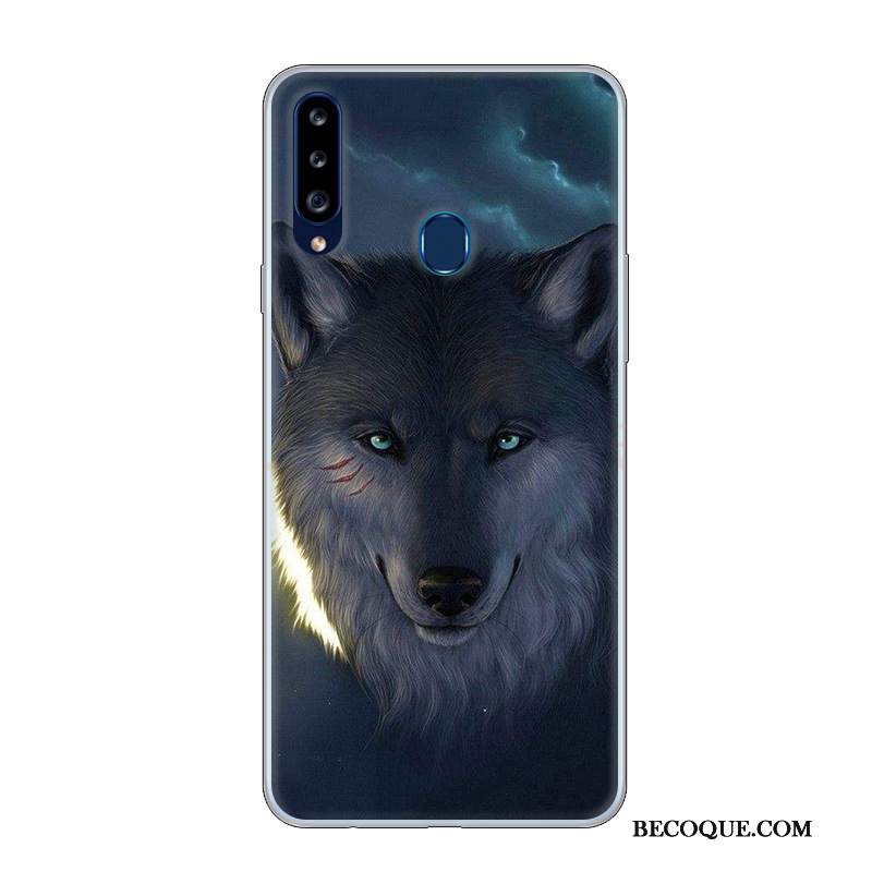 Kuori Samsung Galaxy A20s Sarjakuva Persoonallisuus Murtumaton, Kotelo Samsung Galaxy A20s Suojaus Puhelimen Kuoret Valkoinen