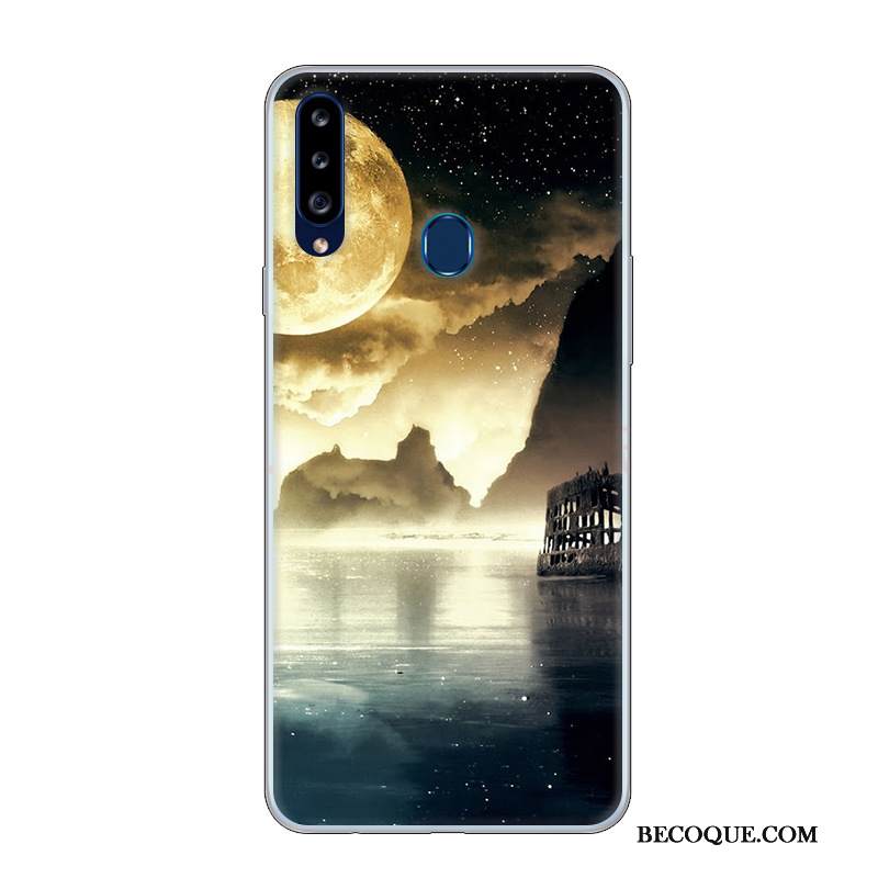 Kuori Samsung Galaxy A20s Sarjakuva Persoonallisuus Murtumaton, Kotelo Samsung Galaxy A20s Suojaus Puhelimen Kuoret Valkoinen