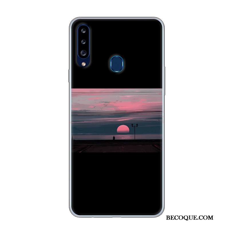 Kuori Samsung Galaxy A20s Sarjakuva Persoonallisuus Murtumaton, Kotelo Samsung Galaxy A20s Suojaus Puhelimen Kuoret Valkoinen