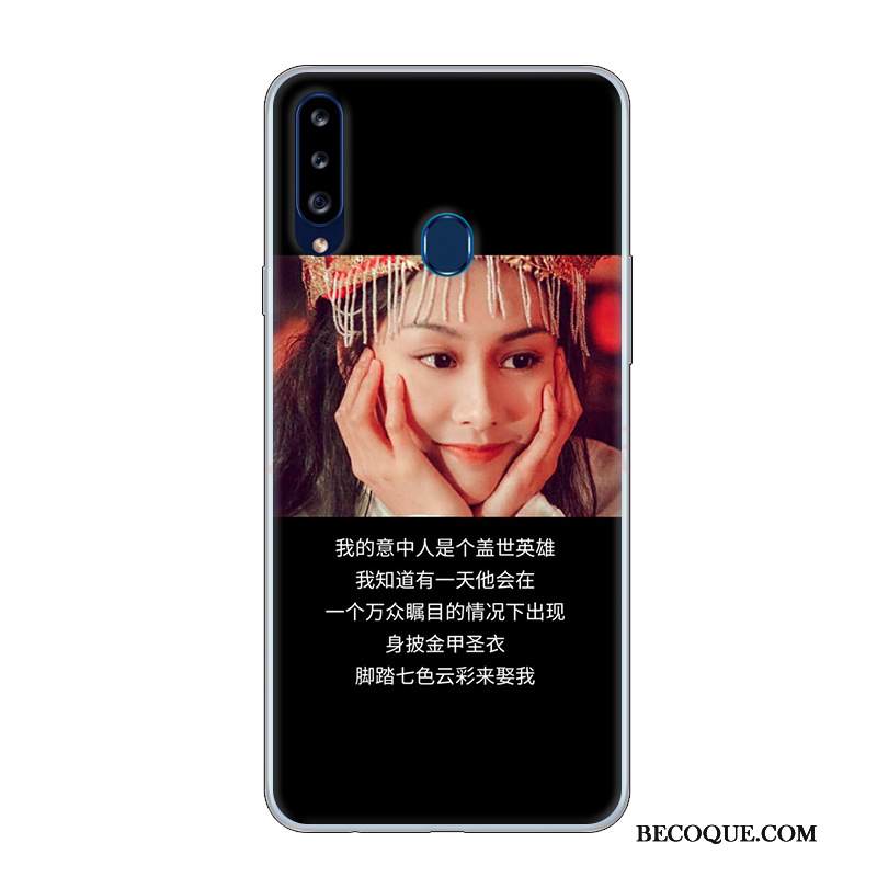 Kuori Samsung Galaxy A20s Sarjakuva Persoonallisuus Murtumaton, Kotelo Samsung Galaxy A20s Suojaus Puhelimen Kuoret Valkoinen