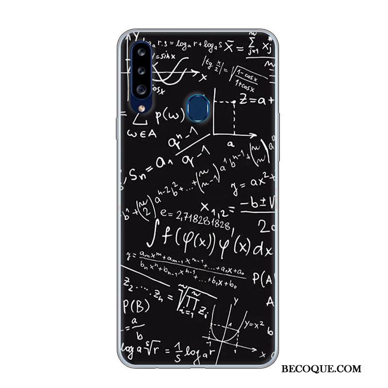 Kuori Samsung Galaxy A20s Sarjakuva Persoonallisuus Murtumaton, Kotelo Samsung Galaxy A20s Suojaus Puhelimen Kuoret Valkoinen