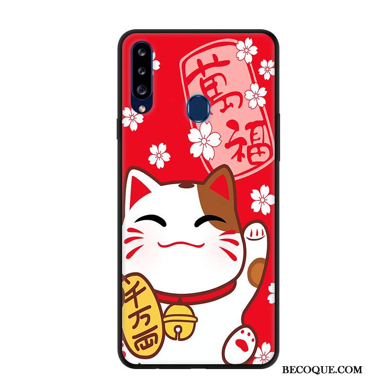 Kuori Samsung Galaxy A20s Sarjakuva Puhelimen Kuoret Punainen, Kotelo Samsung Galaxy A20s Suojaus Murtumaton