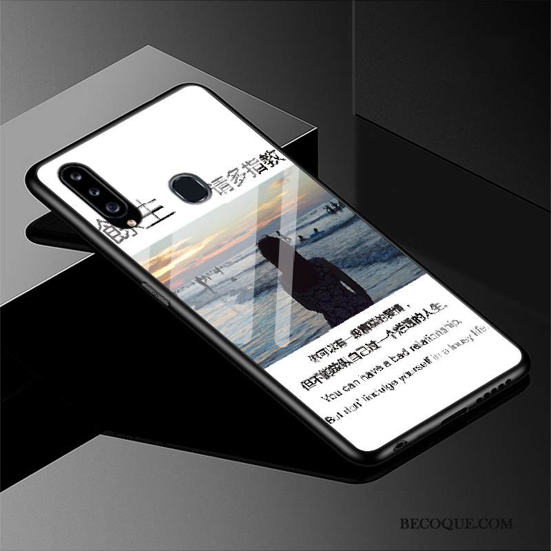 Kuori Samsung Galaxy A20s Silikoni Puhelimen Kuoret Murtumaton, Kotelo Samsung Galaxy A20s Suojaus Rakastunut Peili