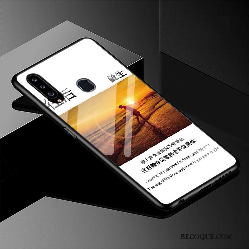 Kuori Samsung Galaxy A20s Silikoni Puhelimen Kuoret Murtumaton, Kotelo Samsung Galaxy A20s Suojaus Rakastunut Peili