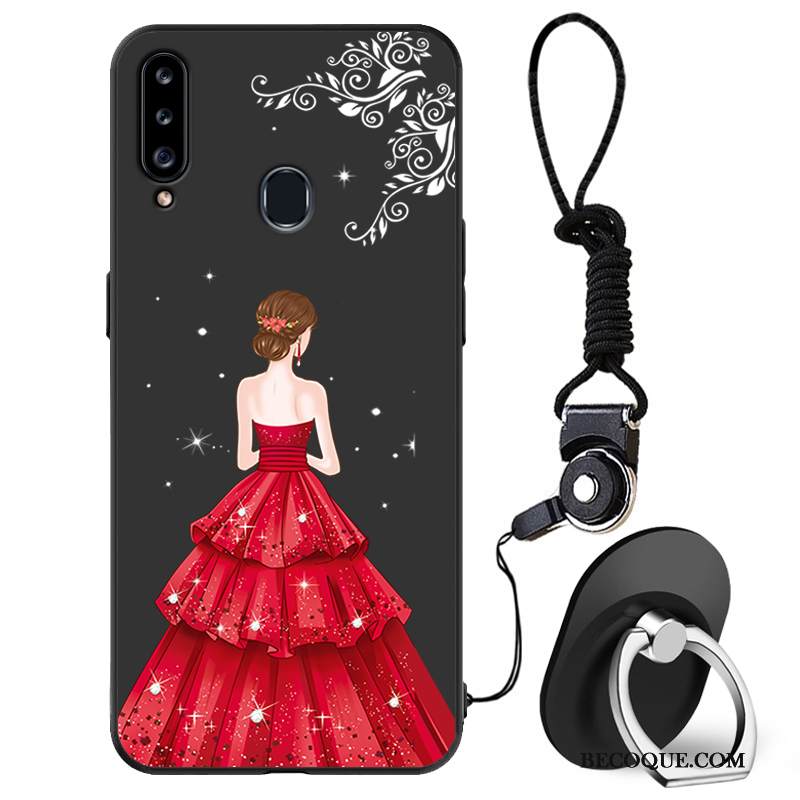 Kuori Samsung Galaxy A20s Tila Murtumaton Sideharso, Kotelo Samsung Galaxy A20s Laukut Pesty Suede Suuntaus