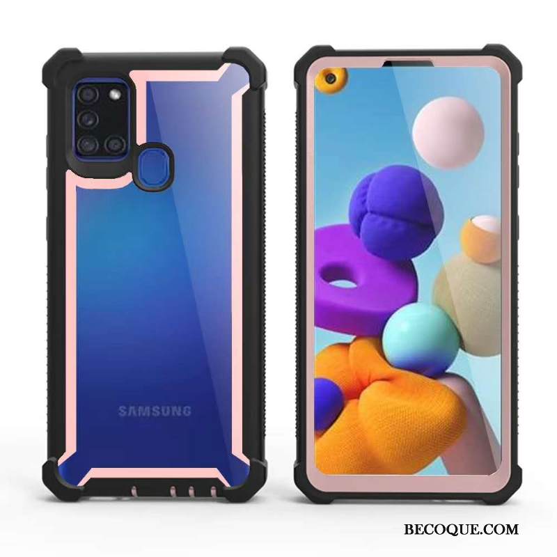 Kuori Samsung Galaxy A21s Laukut Keltainen Murtumaton, Kotelo Samsung Galaxy A21s Suojaus Suupaltti Eurooppa