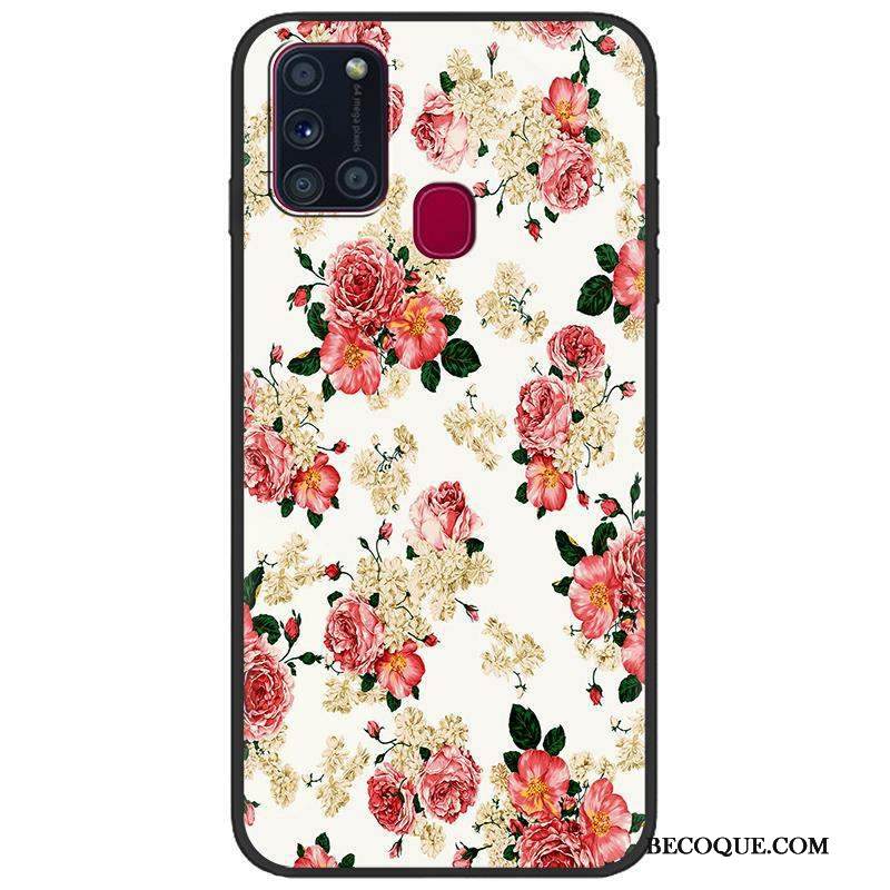 Kuori Samsung Galaxy A21s Suojaus Puhelimen Kuoret Vihreä, Kotelo Samsung Galaxy A21s Sarjakuva Musta Pesty Suede