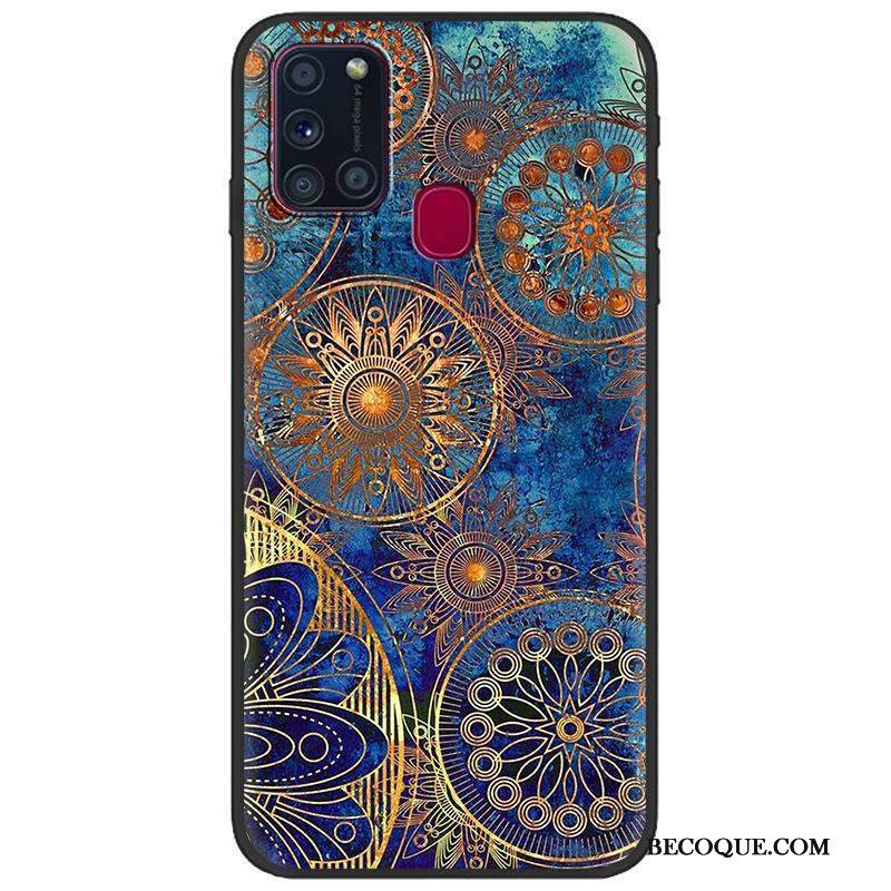 Kuori Samsung Galaxy A21s Suojaus Puhelimen Kuoret Vihreä, Kotelo Samsung Galaxy A21s Sarjakuva Musta Pesty Suede