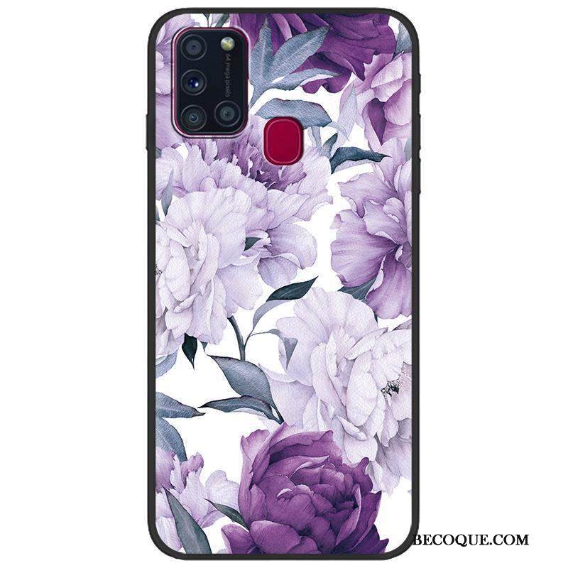 Kuori Samsung Galaxy A21s Suojaus Puhelimen Kuoret Vihreä, Kotelo Samsung Galaxy A21s Sarjakuva Musta Pesty Suede