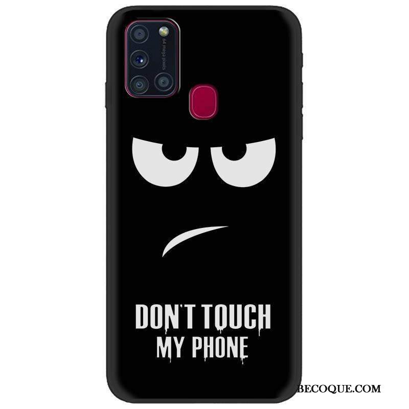 Kuori Samsung Galaxy A21s Suojaus Puhelimen Kuoret Vihreä, Kotelo Samsung Galaxy A21s Sarjakuva Musta Pesty Suede