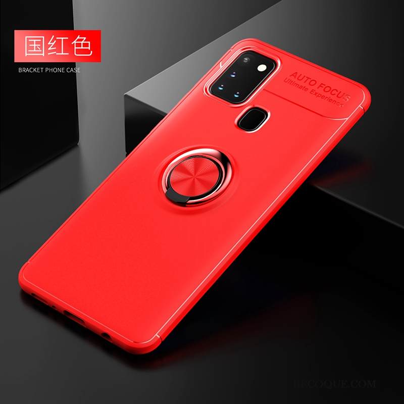 Kuori Samsung Galaxy A21s Suojaus Rengas Magneettinen, Kotelo Samsung Galaxy A21s Laukut Pesty Suede Puhelimen Kuoret