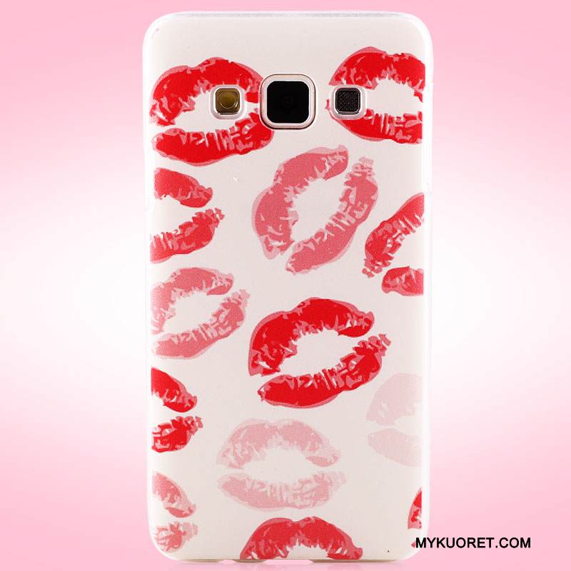 Kuori Samsung Galaxy A3 2015 Maalaus Jauhe Kova, Kotelo Samsung Galaxy A3 2015 Suojaus Pesty Suede Puhelimen Kuoret