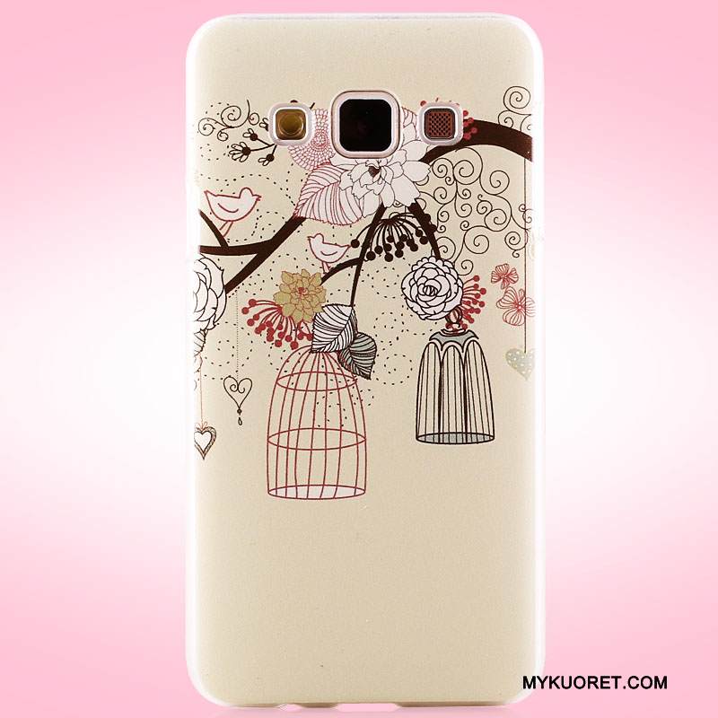 Kuori Samsung Galaxy A3 2015 Maalaus Jauhe Kova, Kotelo Samsung Galaxy A3 2015 Suojaus Pesty Suede Puhelimen Kuoret