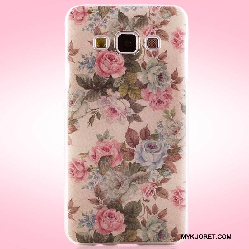 Kuori Samsung Galaxy A3 2015 Maalaus Jauhe Kova, Kotelo Samsung Galaxy A3 2015 Suojaus Pesty Suede Puhelimen Kuoret