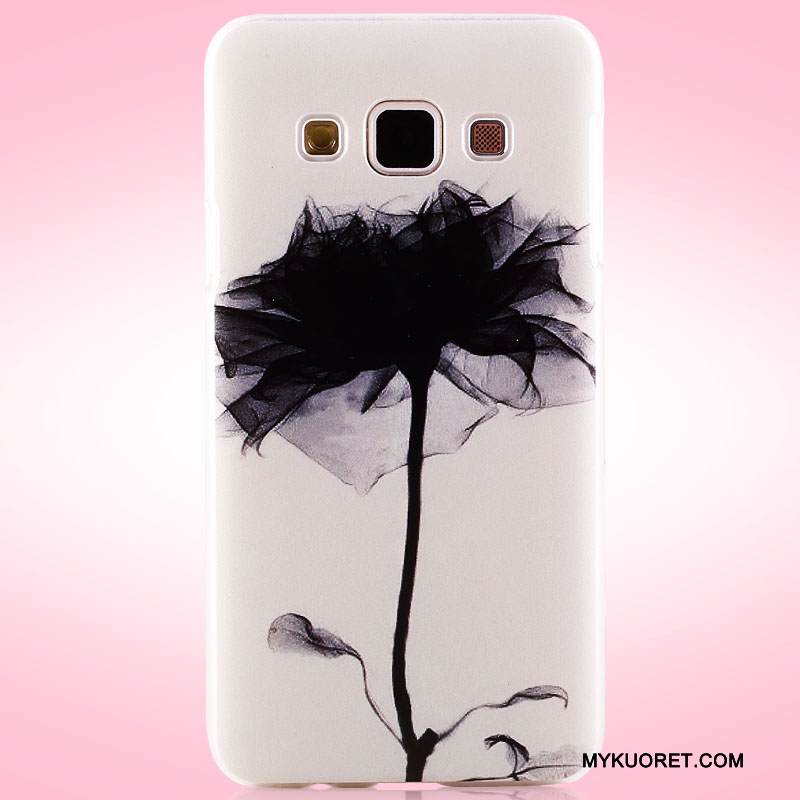 Kuori Samsung Galaxy A3 2015 Maalaus Jauhe Kova, Kotelo Samsung Galaxy A3 2015 Suojaus Pesty Suede Puhelimen Kuoret