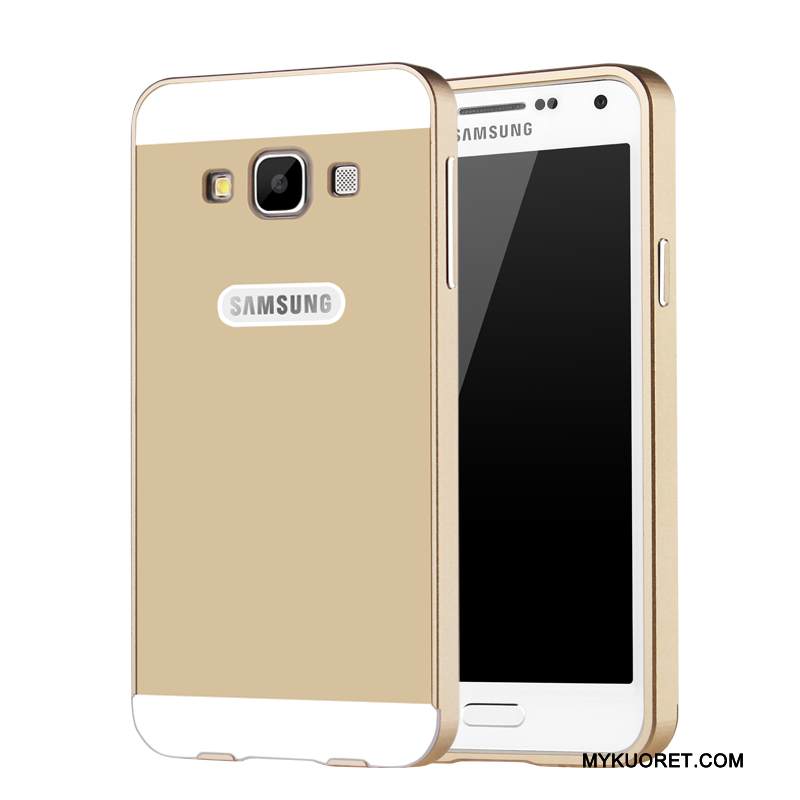 Kuori Samsung Galaxy A3 2015 Metalli Kehys Puhelimen Kuoret, Kotelo Samsung Galaxy A3 2015 Suojaus Sininen