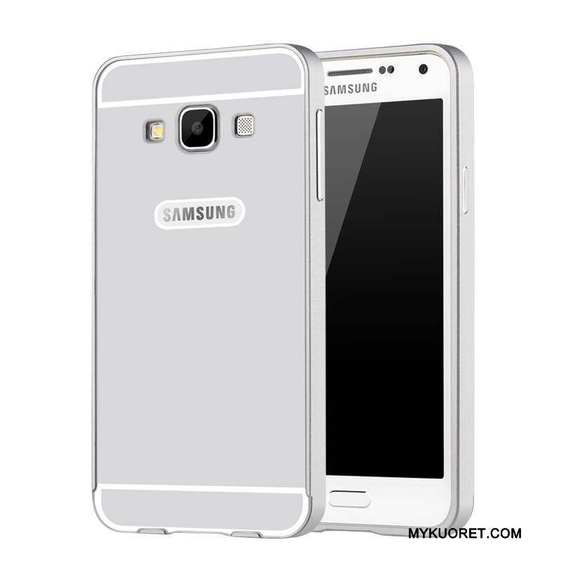 Kuori Samsung Galaxy A3 2015 Metalli Kehys Puhelimen Kuoret, Kotelo Samsung Galaxy A3 2015 Suojaus Sininen
