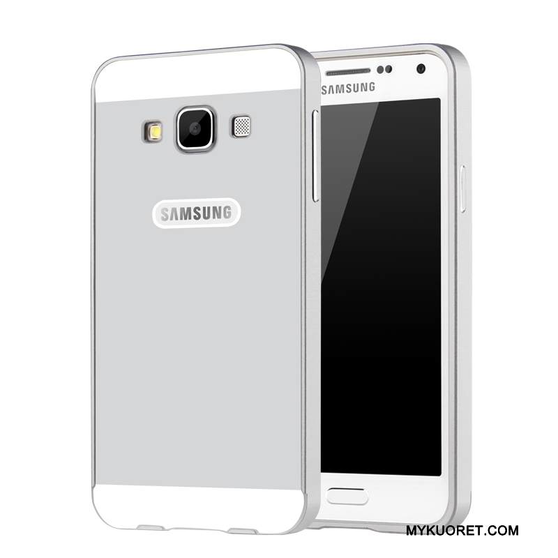 Kuori Samsung Galaxy A3 2015 Metalli Punainen Takakansi, Kotelo Samsung Galaxy A3 2015 Suojaus Kehys