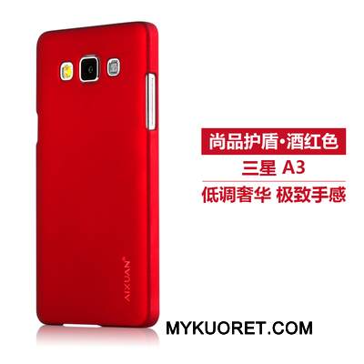 Kuori Samsung Galaxy A3 2015 Monivärinen Pesty Suede Ohut, Kotelo Samsung Galaxy A3 2015 Pehmeä Neste Kova Ultra