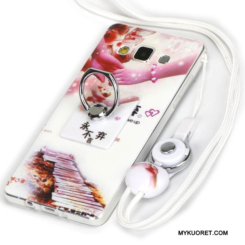 Kuori Samsung Galaxy A3 2015 Silikoni Trendi Puhelimen Kuoret, Kotelo Samsung Galaxy A3 2015 Pehmeä Neste Syvä Väri Jauhe