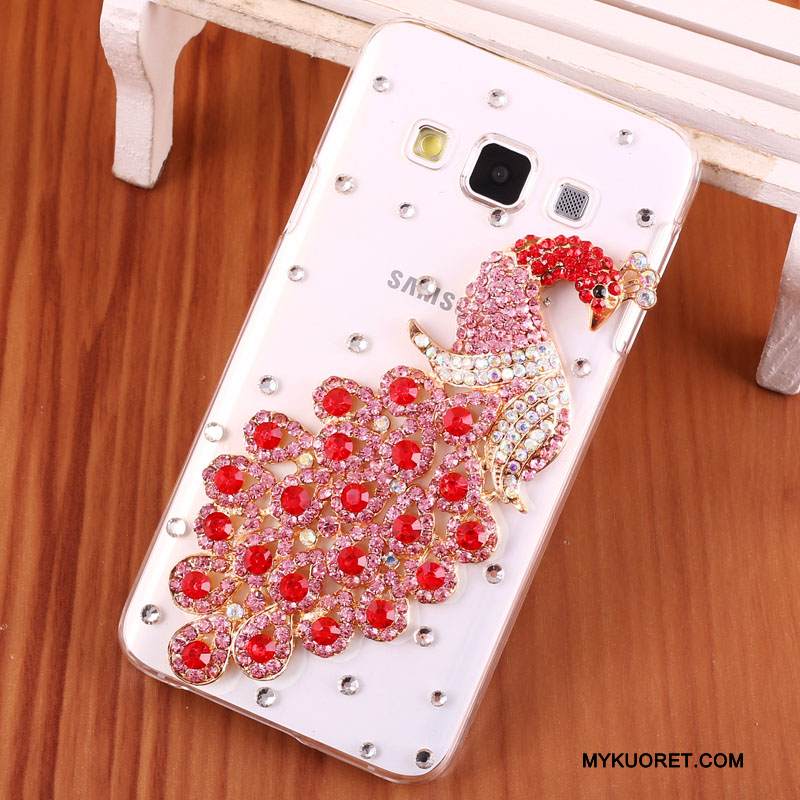 Kuori Samsung Galaxy A3 2015 Strassi Kova Murtumaton, Kotelo Samsung Galaxy A3 2015 Suojaus Puhelimen Kuoret Kulta