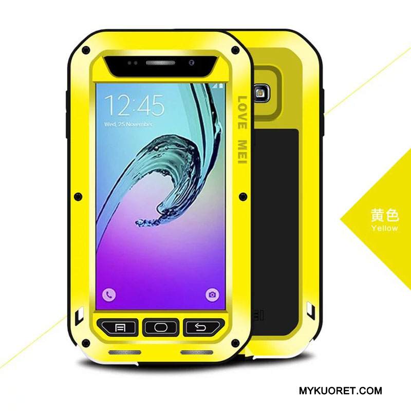 Kuori Samsung Galaxy A3 2016 Laukut Kolme Puolustusta Punainen, Kotelo Samsung Galaxy A3 2016 Suojaus Murtumaton Puhelimen Kuoret