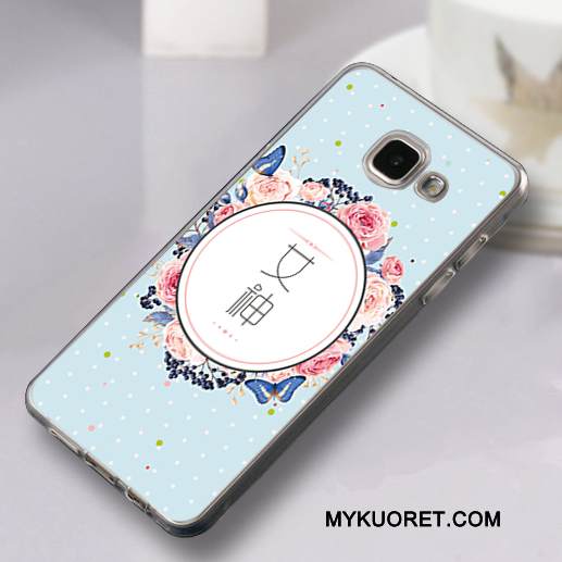 Kuori Samsung Galaxy A3 2016 Laukut Murtumaton Vaaleansininen, Kotelo Samsung Galaxy A3 2016 Suojaus Takakansi Pu