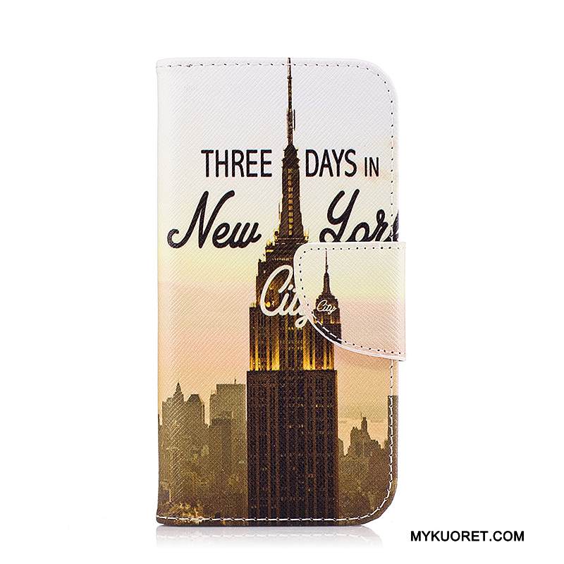 Kuori Samsung Galaxy A3 2016 Maalaus Puhelimen Kuoret, Kotelo Samsung Galaxy A3 2016 Nahka