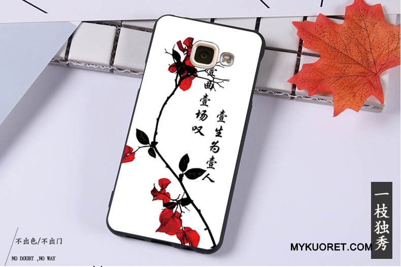 Kuori Samsung Galaxy A3 2016 Pehmeä Neste Puhelimen Kuoret Murtumaton, Kotelo Samsung Galaxy A3 2016 Suojaus Ripustettavat Koristeet Musta