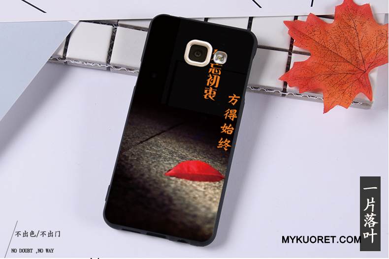 Kuori Samsung Galaxy A3 2016 Pehmeä Neste Puhelimen Kuoret Murtumaton, Kotelo Samsung Galaxy A3 2016 Suojaus Ripustettavat Koristeet Musta