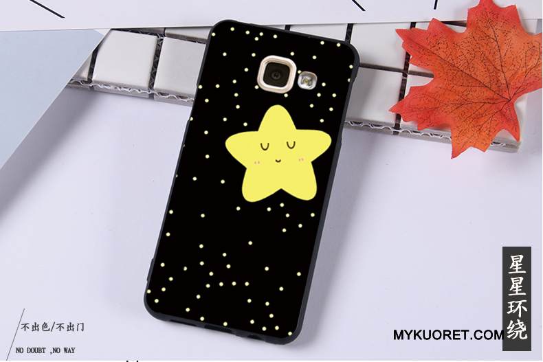 Kuori Samsung Galaxy A3 2016 Pehmeä Neste Puhelimen Kuoret Murtumaton, Kotelo Samsung Galaxy A3 2016 Suojaus Ripustettavat Koristeet Musta